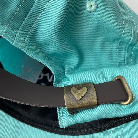 Love Your Melon embroidered baseball cap adjustable leather strap - Picture 6 of 7